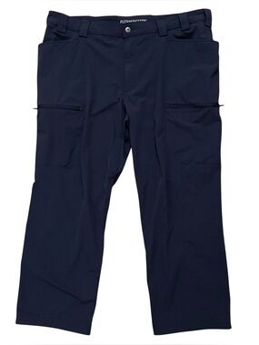 Duluth Trading Flexpedition Cargo Pants Mens Size 42x30 Relaxed Fit Stretch Blue